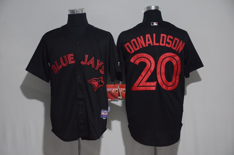 Customized MLB Toronto Blue Jays Blank Black Jerseys